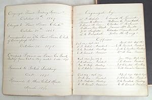 1871-1883 Sans Souci Club, Lansingburgh, NY Manuscript Meeting Minutes, By-Laws