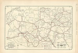Imagen del vendedor de McNally's 1928 Auto Road Map of New Mexico and Arizona a la venta por Art Source International Inc.
