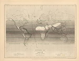 Seller image for Milner's 1850 Hyetographic Map Showing the Distribution of the Rain over the Globe for sale by Art Source International Inc.