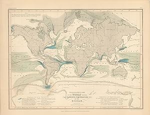 Immagine del venditore per Milner's 1850 Hydrographical Map of the World (Showing the Currents, Temperature, etc, of the Ocean) venduto da Art Source International Inc.