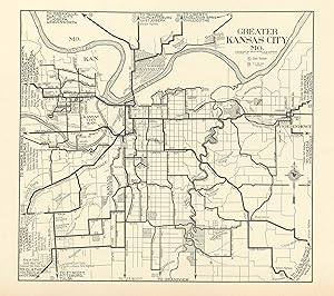 Immagine del venditore per McNally's 1928 Map of Kansas City, Missouri venduto da Art Source International Inc.