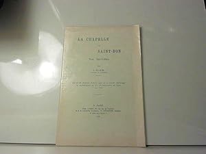 Imagen del vendedor de La chapelle de Saint-Bon lib H Champion 1909. a la venta por JLG_livres anciens et modernes