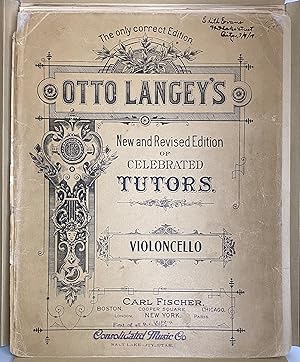 Immagine del venditore per Otto Langey's New and Revised Edition of Celebrated Tutors Violoncello venduto da Books Galore Missouri