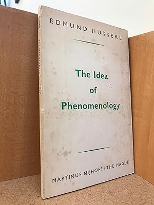 Immagine del venditore per The Idea of Phenomenology. venduto da Regent College Bookstore