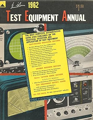 Bild des Verkufers fr 1962 Test Equipment Annual zum Verkauf von Sue Ost