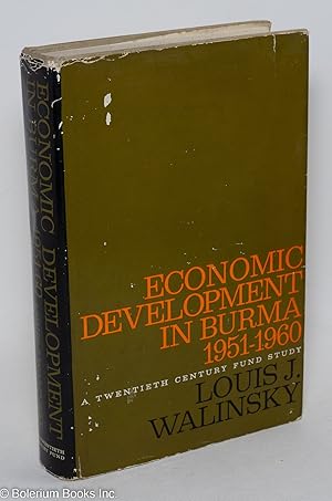 Seller image for Economic Development in Burma 1951-1960 for sale by Bolerium Books Inc.