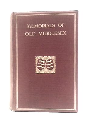 Seller image for Memorials of Old Middlesex for sale by World of Rare Books