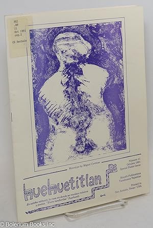 Bild des Verkufers fr Huehuetitlan: Nmero 11, Octubre 1991, Special Poster-Issue zum Verkauf von Bolerium Books Inc.