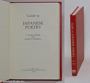 Immagine del venditore per Guide to Japanese Poetry venduto da Bolerium Books Inc.