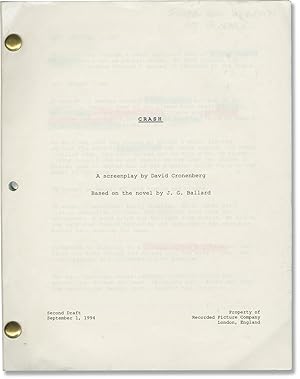 Seller image for Crash (Original screenplay for the 1996 film, copy belonging to set decorator Elinor Rose Galbraith) for sale by Royal Books, Inc., ABAA