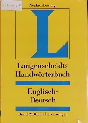 Image du vendeur pour Langenscheidts Handwrterbuch Englisch. mis en vente par Antiquariat Bookfarm
