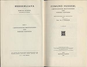 Imagen del vendedor de Edmund Husserl Cartesianische Meditationen und Pariser Vortrge a la venta por avelibro OHG