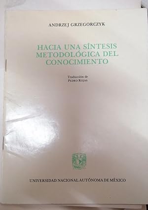 Imagen del vendedor de HACIA UNA SINTESIS METODOLOGICA DEL CONOCIMIENTO a la venta por Itziar Arranz Libros & Dribaslibros