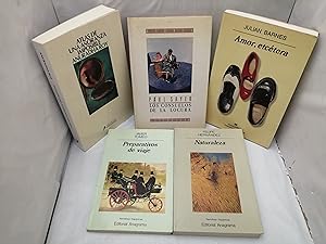 Imagen del vendedor de PACK 5 Novelas (PRIMERAS EDICIONES): Atlas de una aoranza imposible / Amor, etctera / Preparativos de viaje / Naturaleza / Los consuelos de la locura a la venta por Libros Angulo