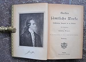 Bild des Verkufers fr Goethes smtliche Werke - 44 Bnde in 12 Bchern, vollstndig. Jugendstil um 1910 zum Verkauf von Buecherstube Eilert, Versandantiquariat