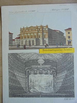 "Das Theater della Scala zu Mailand". Teatro alla Scala, Milano.
