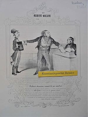 Les Robert- Macaire N° 20. "Robert- Macaire renait d ses cendres." Versicherung bei Brandschaden.