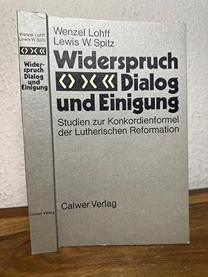 Image du vendeur pour Widerspruch, Dialog und Einigung. Studien zur Konkordienformel der Lutherischen Reformation. mis en vente par Antiquariat an der Nikolaikirche