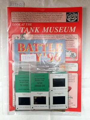 Bild des Verkufers fr British Tanks W.W.I. & Allied Tanks W.W.II. & The Panzers & Centurion & Vintage Armoured Cars : 5x Set of 3 Colour Slides & 1 Poster & 1 Booklet: Battle Day '96) : zum Verkauf von Versand-Antiquariat Konrad von Agris e.K.