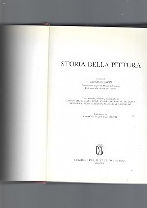 STORIA DELLA PITTURA