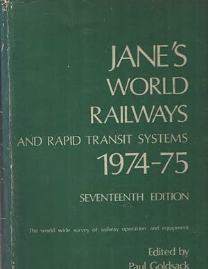 Imagen del vendedor de Jane's World Railways 1974-75, Seventeenth Edition a la venta por Bij tij en ontij ...
