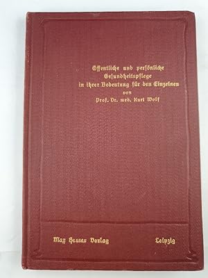 Öffentliche und persönliche Gesundheitspflege in ihrer Bedeutung für den Einzelnen. Max Hesses Bü...