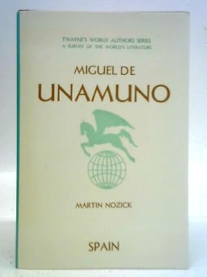 Image du vendeur pour Miguel De Unamuno mis en vente par World of Rare Books