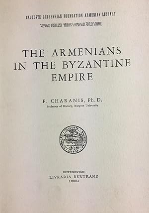 Bild des Verkufers fr The Armenians In The Byzantine Empire. zum Verkauf von Kutub Ltd