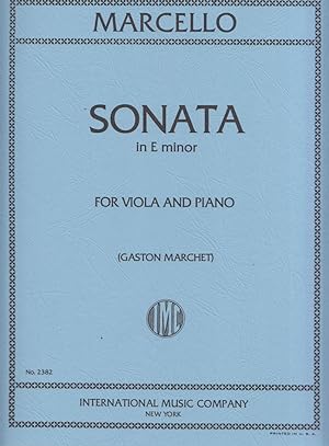 Sonata in e minor for Viola and Piano