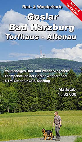 Bild des Verkufers fr Goslar - Bad Harzburg - Torfhaus - Altenau 1:33 000: Rad- und Wanderkarte (rei- und wetterfest) zum Verkauf von WeBuyBooks