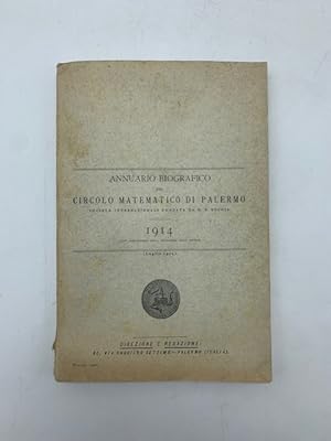 Annuario biografico del Circolo matematico di Palermo, luglio 1914