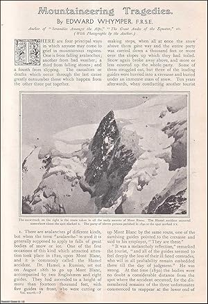 Image du vendeur pour Mountaineering Tragedies, Mont Blanc. An uncommon original article from The Strand Magazine, 1909. mis en vente par Cosmo Books