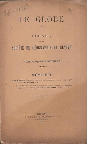 Seller image for Quelques lments de gographie prhistorique for sale by PRISCA