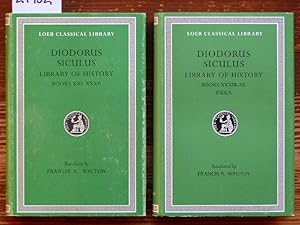 Bild des Verkufers fr Diodorus of Sicily. The Library of history [Bibliotheca historica, griech. u. engl.]. With an Engl. transl. (First pr. 1957-1967. Repr.).- Vol. 11 u. 12 [von 12 Bnden]. zum Verkauf von Michael Fehlauer - Antiquariat