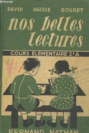 Bild des Verkufers fr Nos belles lecture - Cours lmentaire 2e anne - Classe de neuvime zum Verkauf von Le-Livre