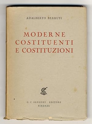 Bild des Verkufers fr Moderne costituenti e costituzioni. zum Verkauf von Libreria Oreste Gozzini snc