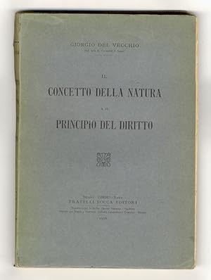 Il concetto della natura e il principio del diritto.