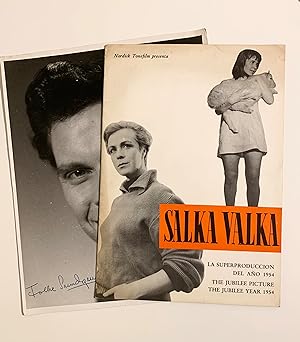 Salka Valka. Publicity Brochure plus signed photograph of Folke Sundquist.