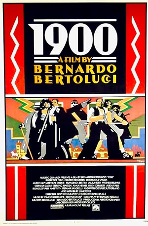 "1900". ORIGINAL LINEN-BACKED MOVIE POSTER. 1977 ONE SHEET