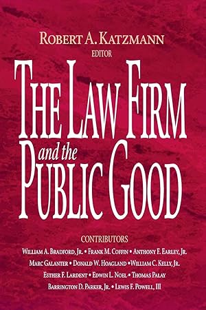 Seller image for The Law Firm and the Public Good for sale by moluna
