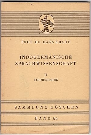 Bild des Verkufers fr Indogermanische Sprachwissenschaft . II. Formenlehre. Sammlung Goschen Band 64 zum Verkauf von Recycled Books & Music