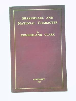 Bild des Verkufers fr Shakespeare and National Character zum Verkauf von World of Rare Books