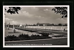 Bild des Verkufers fr Ansichtskarte Dsseldorf, Reichsausstellung Schaffendes Volk, Wasserspiele in der Gartenschau zum Verkauf von Bartko-Reher