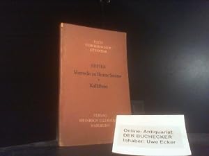 Seller image for Vorrede zu Bunte Steine; Kalkstein. Mit e. Einf. von Adolf von Grolman / Texte europischer Literatur ; Bd. 1 for sale by Der Buchecker