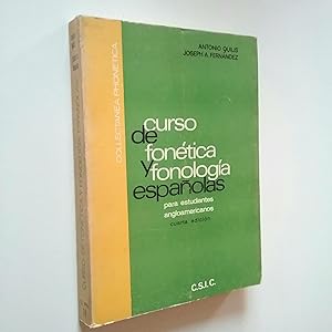Bild des Verkufers fr Curso de fontica y fonologa espaolas para estudiantes angloamericanos zum Verkauf von MAUTALOS LIBRERA