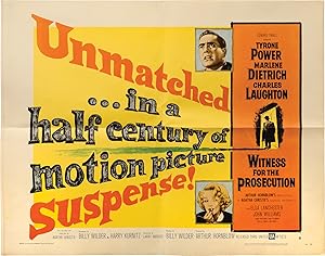 Immagine del venditore per Witness for the Prosecution (Original poster for the 1957 film) venduto da Royal Books, Inc., ABAA