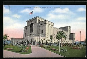 Bild des Verkufers fr Postcard Long Beach, CA, Municipal Auditorium zum Verkauf von Bartko-Reher