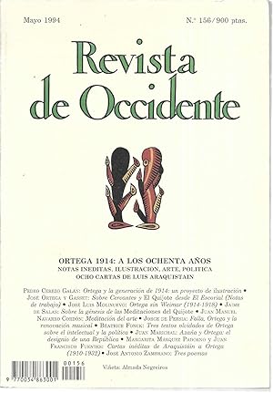 Revista de Occidente Nº 156 . Ortega 1914: A los ochenta años