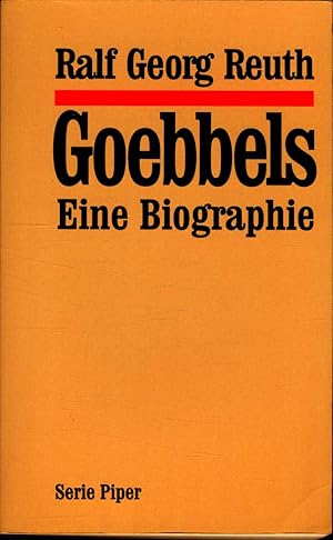 Bild des Verkufers fr Goebbels. Eine Biographie DAZU: J. Frster; Stalingrad und M. Boveri; Tage des berlebens und R. Elias; Die Hoffnung erhielt mich am Leben und F. von Hassell; Niemals sich beugen und Hilgemann; Atlas zur deutschen Geschichte zum Verkauf von avelibro OHG