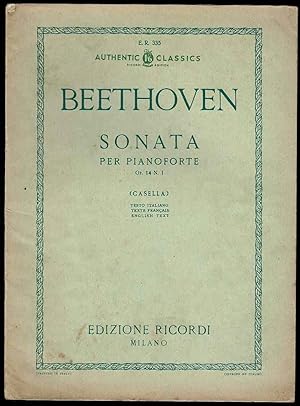 Seller image for Sonata per Pianoforte Op. 14 N. 1 for sale by Lazy Letters Books